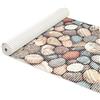 ANRO, stuoia in gommapiuma morbida, tappetino da bagno, doccia, WC, antiscivolo, 300x65 cm, con pietre