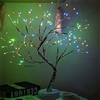 HADAVAKA Tree Branch Lights, Bonsai Lights, LED Tree Branch Lights, USB Cable Or Battery Operated Pearls Treelight, Adjustable Decorative Branches, for Office, Bedrooms (108 LED Colourful Lights)
