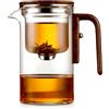 WANWEN Enchanti Tea Pot, Witchcraft TeaPot, Magic Teapot con Infuso, Pentola da Tè Magica in Vetro Incantato con Filtri, Controllo a Pressione, Pentola da Tè Magica Enchantipot (520ml)