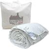Vico Casa® Piumino letto singolo extra lungo MADE IN ITALY 155x215cm in piuma d'oca / 4 punti di calore; Piumone ad una piazza, realizzato e confezionato in Toscana, con tessuto esterno 100% cotone