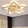 Dceinz LED Plafoniera Con Ventilatore Dimmerabile Reversibile Moderno Lampadario Ventilatore E Telecomando Silenzioso 6 Velocità Luce Con Ventilatore Intelligente Per Soggiorno, Camera Da Letto