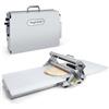 Generico Sfogliatrice manuale compatta, Macchina per Pizza in Acciaio Inox, Sfogliatrice Pasticceria Cornetti, Stendipasta da Tavolo, Spessore Regolabile, per Preparare Pasta Sfoglia per Pasticceria (A, Rs201)
