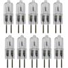UGEFKMQ Capsula Trasparente Lampadine Alogene G6.35 12V 100W Capsula Lampada Alogena Gy6.35 24V 50W Gy6.35/G6.35 Base A 2 Pin Dimmerabile 10Pc 12V-100W