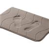 LINFKY Tappeto Bagno Memory Foam, Tappetino Bagno Antiscivolo, Tappeto Doccia Peluche Assorbente Antiscivolo Lavabile Adatto a Soggiorno Cucina Bagno (Taupe,50 x 80 cm)