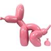 Morlinca Statua di cane con palloncino,scultura di cane con palloncino in resina, scultura di arte artigianato in resina ornamento desktop per ufficio e decorazione della casa,A8