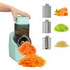 Qivine Taglia Verdure Elettrico Mandolina Per Verdure Professionale Con 3 Taglierine 50W Grattugia Verdure Facile da Pulire Per Patate Cipolle Carote