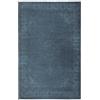 TESSO LIVING Tappeto Salotto Kilim Vintage 80x145 cm Blu Lavabile Pelo Corto Antiscivolo Oeko-Tex Design Belga
