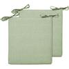 MSNCS Cuscini Per Sedie Da Cucina 40x40,Quadrato Cuscini Per Sedie Da Pranzo 2/4/6 Pezzi Con Cravatte,Cotone E Lino, Sfoderabili/Lavabili Antiscivolo Cuscini Per Sedie Esterno(#5,40x40cm6pcs)