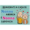 Generico Benvenuti a Casa di Nonno e Nonna Tappeto Zerbino Per Interni Casa Cucina Decorazioni Idea Regalo Festa Nonni Addobbi Arredo Antisporco Personalizzato Famiglia 40x100cm Antiscivolo Ingresso