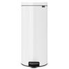 Brabantia Pedal Bin Newicon Pattumiera a Pedale, Secchio Interno in Plastica, Bianco, 30 lt