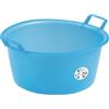 SICIGNANO CASALINGHI Sicignano | Bacinella Tonda in Polietilene - Idonea al Contatto Alimentare - Multiuso per Cucina Lavanderia Giardinaggio Pulizie Domestiche - Resistente e Leggera (Azzurro, Ø 45x22 cm)