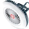 Generic Ventilatore da appendere a LED 2 in 1 per tenda da campeggio con gancio posteriore magnetico LED ventilatore da soffitto per campeggio all'aperto ufficio auto emergenza dormitorio studentesco