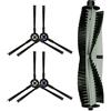 EpheyFIF Spazzola a rullo laterale kit per Silvercrest SSR1 SSRA1 per aspirapolvere robot per A9s A9 A7 A80 Plus A10s L100