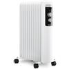 H.Koenig WARM110, Termosifone a bagno d'olio elettrico, 11 elementi riscaldanti, 3 livelli di potenza, Basso consumo, Spegnimento automatico, Termostato regolabile, trasportabile, potenza 2500 W