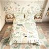 Homemissing Set di biancheria da letto per bambini con stampa di gattini arcobaleno e gatti, copripiumino leggero per letto king size