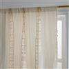 Xiao Ren Set di 2 tende in cotone e lino con pompon in pizzo per camera da letto e soggiorno,150 * 200（59 * 78.7in）