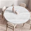 Muiuou 3D Tovaglia Rotonda,con Bordo Elastico, Impermeabile Antimacchia Rotondo Copritavolo Lavabile Poliéster Tovaglia Protezione Tavolo Cucina Giardino Decorazione (Diametro 120cm,Stile 14)
