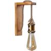 Lindby Applique dimmerabile (Vintage) colore Ocra, in Legno ad es. Soggiorno & Sala da pranzo applique