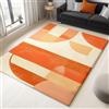 Generic Tappeto moderno con forma geometrica astratta antiscivolo, per soggiorno, 160 x 230 cm, lavabile, per camera da letto, camera da letto, cameretta dei bambini, sala da pranzo