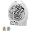 Paluplus Termoventilatore Shabby da bagno 1000-2000 watt, misura 23x13x27 cm, basso consumo, 2 livelli di potenza, scaldino elettrico scaldabagno con funzione Caldo e Freddo -1096F (Bianco)