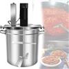DOZPAL Impastatrice planetaria in acciaio inox, impastatrice per alimenti da cucina, impastatrice per riscaldamento pentole con doppia paletta di agitazione e velocità di agitazione regolabile,40L