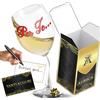 Aurìca Calice Vino Personalizzato PER TE...- Bicchiere Piegato Anticipa La Sorpresa Con Un Pensiero Romantico Che Scalda Il Cuore - Un Messaggio Prima Del Grande Regalo - Confezione Regalo Inclusa