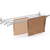 Casabriko 31110 Stendibiancheria a Soffietto, Inox e Nylon, Bianco, 100 cm