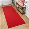 TAPISO Mono Tappeto Passatoia Runner Pelo Corto Morbido Design Moderno Monocromatico Unicolore Tinta Unita tonalità Rosso Corridoio Ingresso Salotto Sala Cucina Oeko-Tex 80 x 150 cm