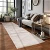 Carpetsale24 Tappeto Salotto Moderno Beige 80 x 250 cm Stile Scandinavo Boho 3D - Tappeto Soggiorno Pelo CortoIdeale per Cucina e Camera da Letto