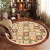 PEIHUODAN Tappeto persiano rotondo per soggiorno, antiscivolo, stile vintage, bohémien, morbido, lavabile in lavatrice, non perde pelo, per camera da letto (Pattern 3,180cm)