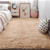 YUANWAN Tappeto Salotto Tappeti Salotto 45 x 175 cm Extra Morbido e Facile da Pulire Pelo Lungo Tappeti Antiscivolo Moderno Tappeto Soggiorno per Soggiorno, Corridoio, Camera da Letto, Beige