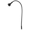 Qcwwy UBS LED Light, 1W Lampada da Tavolo USB Portatile con Luce da Tavolo a LED Flessibile con Collo Flessibile (Luce calda)