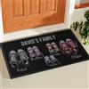Wanapix | Zerbino Personalizzato Famiglia | Zerbino Ingresso Interno | Tappeto Entrata Interno | Base Antiscivolo | Ricciolo | 75x43 cm | Scarpe (5)