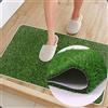 Giftik Evergreen - Zerbino in Erba Artificiale per Interni ed Esterni, Paesaggio Realistico, Tappeto Erboso Multiuso per Casa, Ingresso, Raschietto, Zerbino per Cani (Verde)