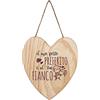 My Custom Style Targa targhetta in Legno #Amore-Posto#Cuore 20x18