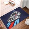 OOAHJEID Zerbino Lancia Martini Racing World Rally Champion Tappetino Antiscivolo Tappeto Ingresso Casa