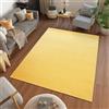 TAPISO Mono Tappeto Salotto Pelo Corto Design Moderno Monocromatico Tinta Unita Monocolore Tonalità Giallo Soggiorno Camera da Letto Sala OEKO-TEX 120 x 170 cm
