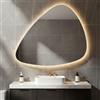 STYLE GLASS Specchio con Striscia LED 4000K, Specchio bagno AGAPE 100x75 cm com Luce Naturale, Specchio da parete, Specchio con led