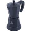 Sengfwin Caffettiera elettrica nera 300 ml Caffettiera per caffè espresso in alluminio Caffettiera per caffè espresso moka nero Caffettiera da 6 tazze