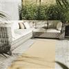 Interiyou Tappeto da esterno Asti - Passatoia 80x300 cm Beige - Aspetto di juta - Resistente ai raggi UV per esterni: balcone, terrazza, giardino o cucina - Tessuto piatto