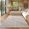 SIMPEX Tappeto boho scandinavo, tinta unita, 200x290 cm, effetto 3D, lavabile
