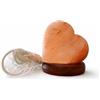 Himalayan'Salt HIMALAYAN SALT ® LAMPADA DI SALE ROSA DELL'HIMALAYA AUTENTICA CERTIFICATA VARIE MISURE E FORME grezza fuoco palla cuore piramide led usb (USB CUORE RGB)