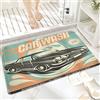 ANNKOOT Tappeto da Bagno in Microfibra, Tappetino da Bagno Antiscivolo,Cars Retro Car Wash Poster Meccanico Riparazion,Morbido, Facile da Pulire, Molto Assorbente per Bagno, Camera da letto, Interni 60x100 cm