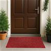 XUCHOU Zerbino Ingresso Casa 50 x 95 cm Resistente Sporco, Antiscivolo Zerbino Antiscivolo con Retro in Gomma per Ingresso, Interno Esterno, Rosso