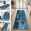 ZESEWU Tappeto passatoia cucina antiscivolo lavabile tappeti casa 40X100CM Tappeto Cucina passatoia Blu 3D tappeto runner tappeto salotto per soggiorno camera da letto corridoio Entrata bagno