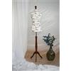 Generico AILANT Manichino donna sartoriale dark wood stand (cream/black Flowers, 40/42 S)
