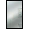 Lupia Specchio da parete moderno 38x63 cm con cornice Mirror OPTICAL Nera design sottile in legno, specchiera per camera da letto, soggiorno, ingresso