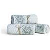 OM DOLCE CASA Coppia Asciugamani Viso e Ospite con Ricamo Iniziale Lettera Alfabetica Colore Bianco 100% Cotone Idea Regalo Produzione Italiana (Bianco, C)