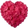 CO-RODE, petali di rosa in seta per decorazione di nozze, 1200 pezzi, colore rosso scuro