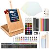Artina 188 Pezzi Set Pittura per Bambini e Adulti Vincent - Kit Pittura Completo con Cavalletto e Valigetta in Legno FSC®, Colori Acrilici, Acquerelli, Pastelli - Set per Dipingere Professionale